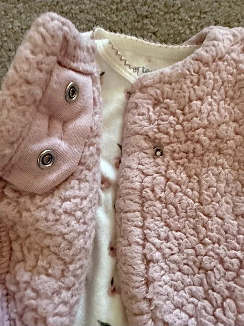 Carters Matching Set with Fuzzy Vest